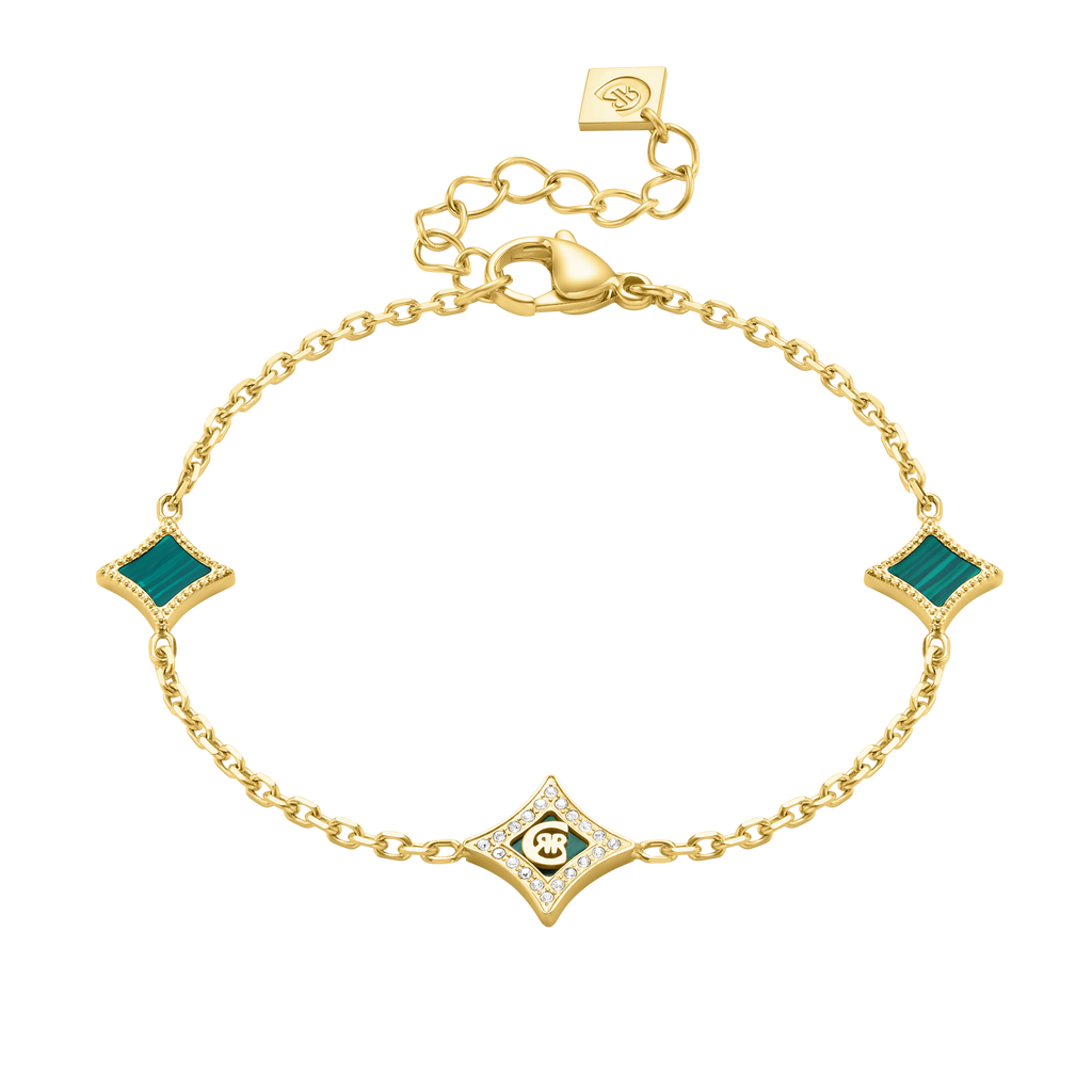 CERRUTI SILVIA GP MALACHITE MOTIF BRACELET