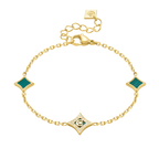 CERRUTI SILVIA GP MALACHITE MOTIF BRACELET