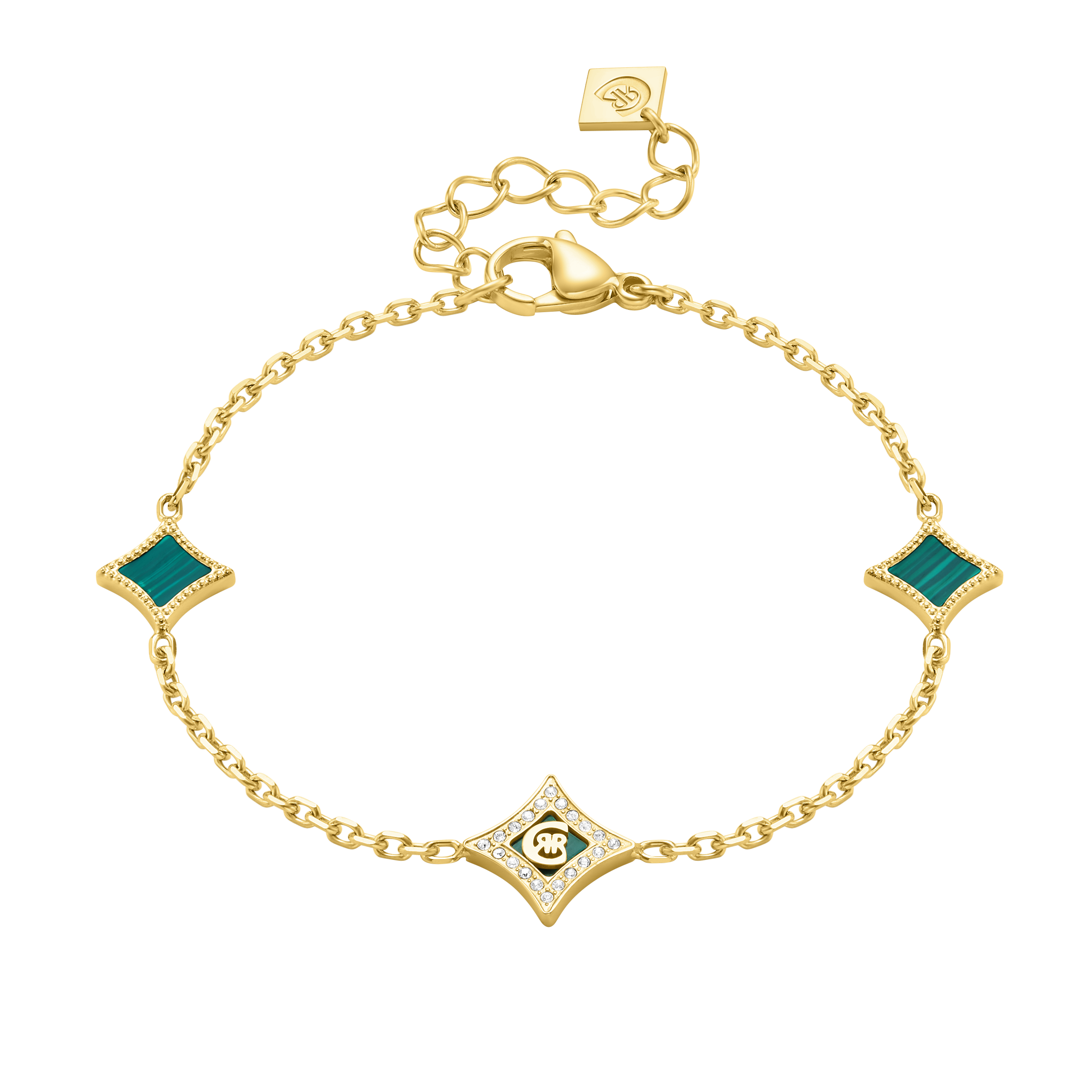 CERRUTI SILVIA GP MALACHITE MOTIF BRACELET