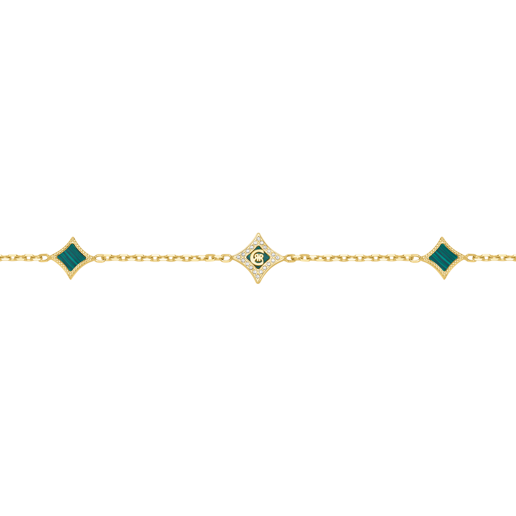CERRUTI SILVIA GP MALACHITE MOTIF BRACELET