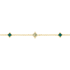 CERRUTI SILVIA GP MALACHITE MOTIF BRACELET