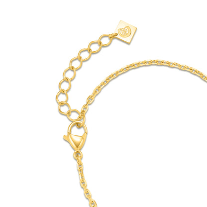 CERRUTI  ELISA GP CRYSTALS CHAIN C LOGO BRACELET
