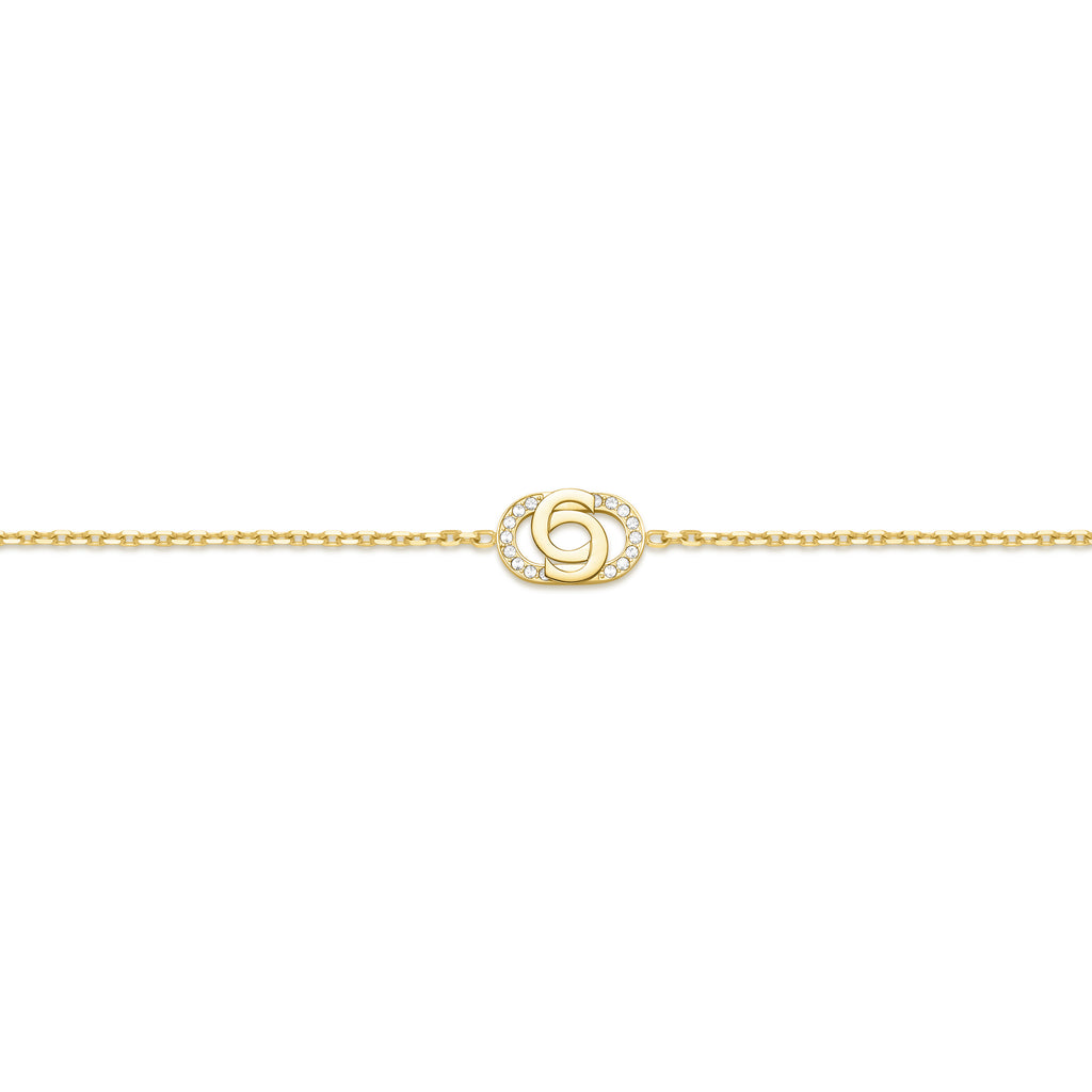Cerruti Elisa GP Crystals Double C Bracelet