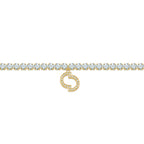 Cerruti Claudia GP Clear Tennis Double C Logo Bracelet
