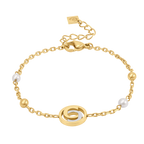 Cerruti Celeste Round Logo Motif Bracelet