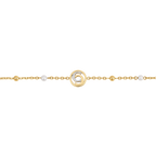 Cerruti Celeste Round Logo Motif Bracelet