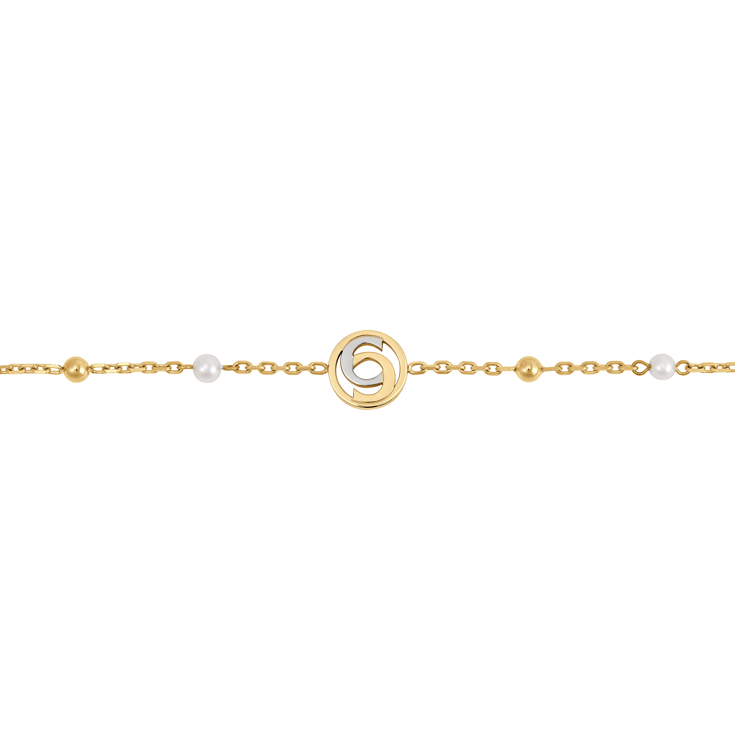 Cerruti Celeste Round Logo Motif Bracelet
