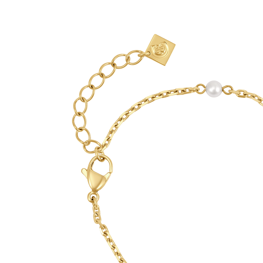 Cerruti Celeste Round Logo Motif Bracelet