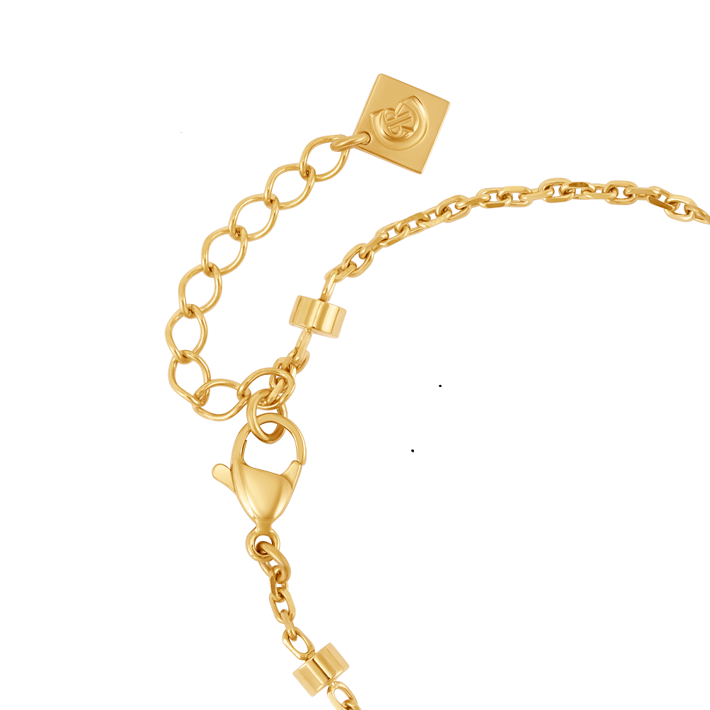 Cerruti Celeste Round Logo & Double Chain Bracelet Cerruti Celeste Round Logo & Double Chain Bracelet