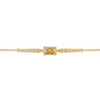 Cerruti Elettra Gold Plated Bracelet with Center Cut-Out Motif
