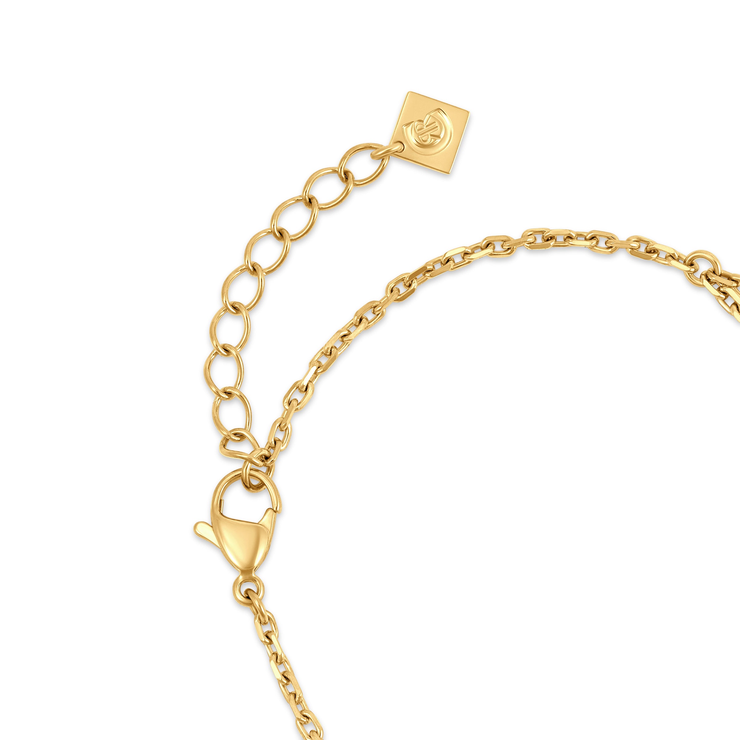 Cerruti Elettra Gold Plated Bracelet with Center Cut-Out Motif