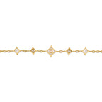 Cerruti Francesca Gold Plated Bracelet with Five Small Motifs