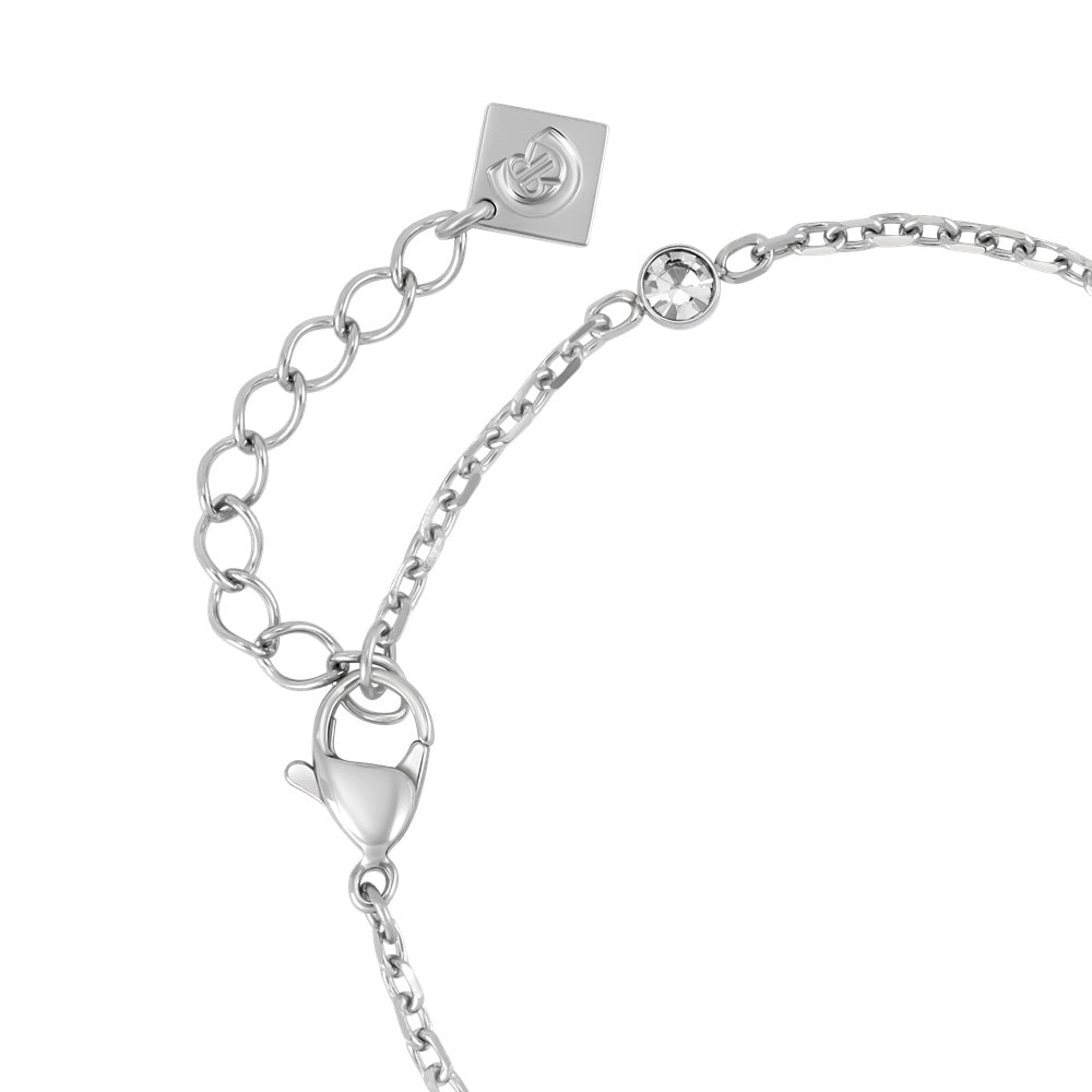Cerruti Luciana Stainless Steel Bracelet with Center Round Motif Cerruti Luciana Stainless Steel Bracelet with Center Round Motif