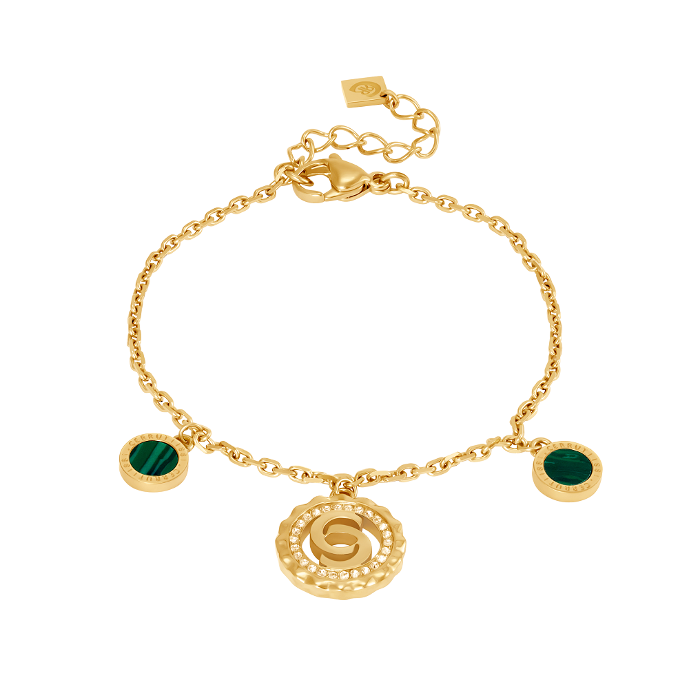 Cerruti Four Motif With Cutout Logo Bracelet
