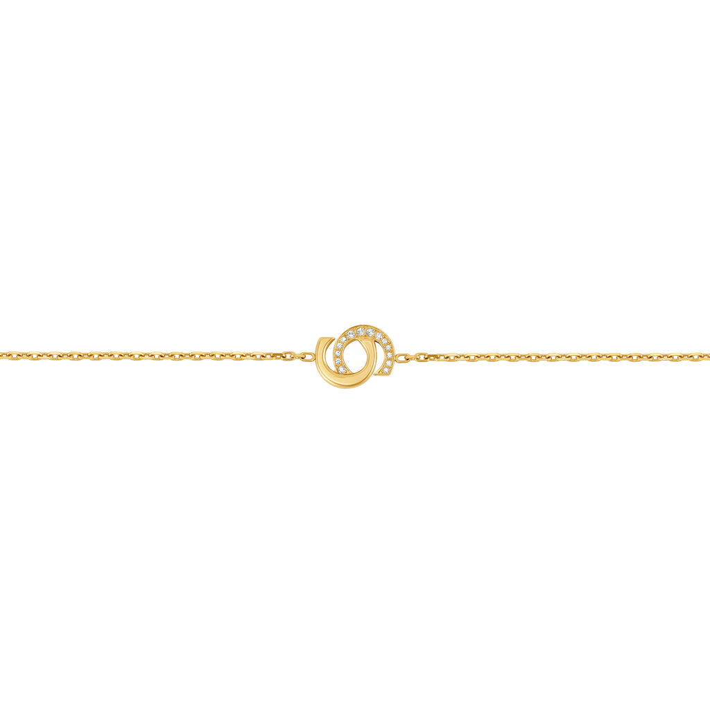 Cerruti Marina Gold Plated Bracelet with Double C Logo Motif