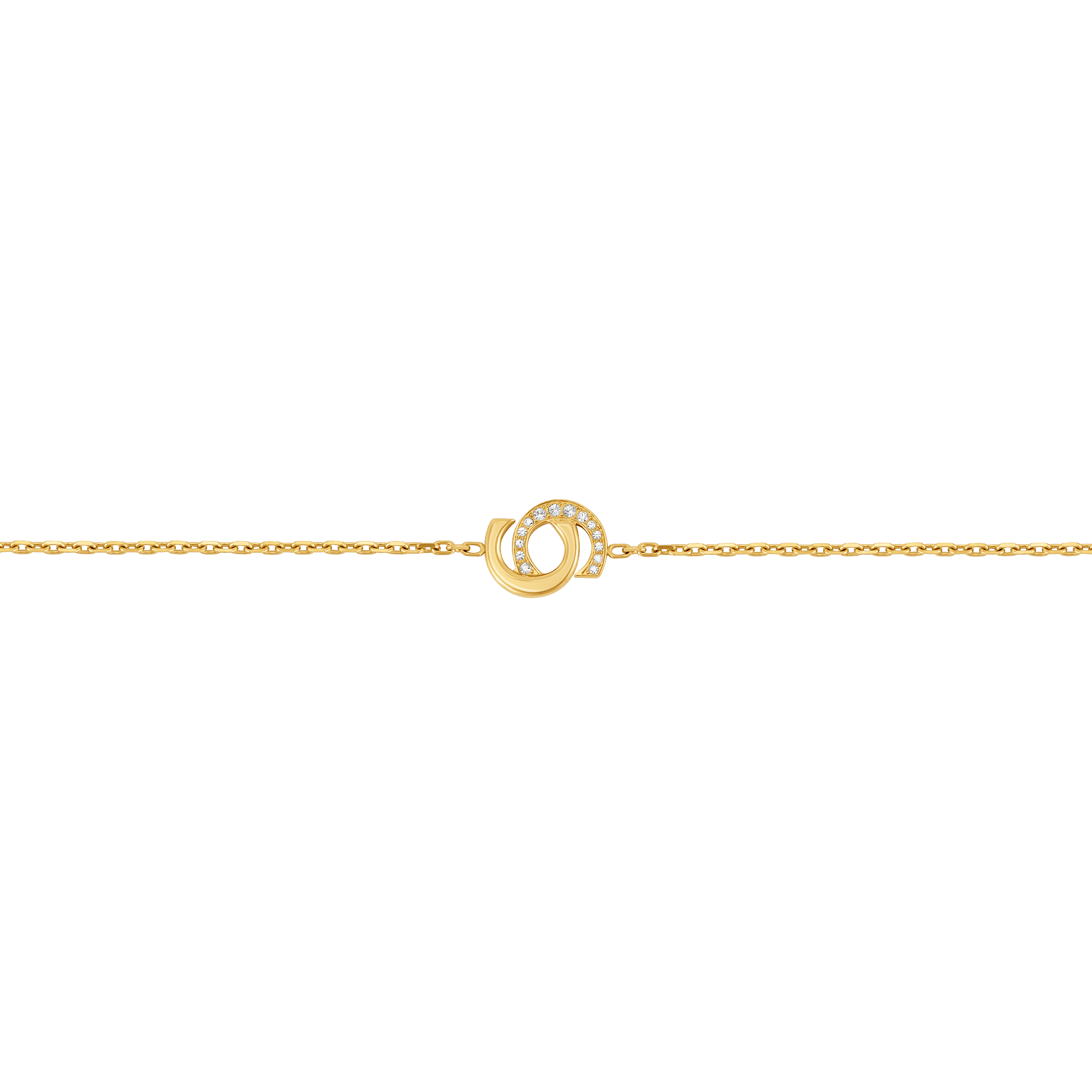 Cerruti Marina Gold Plated Bracelet with Double C Logo Motif