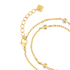 Cerruti Noemi Gold Plated Double Chain Bracelet