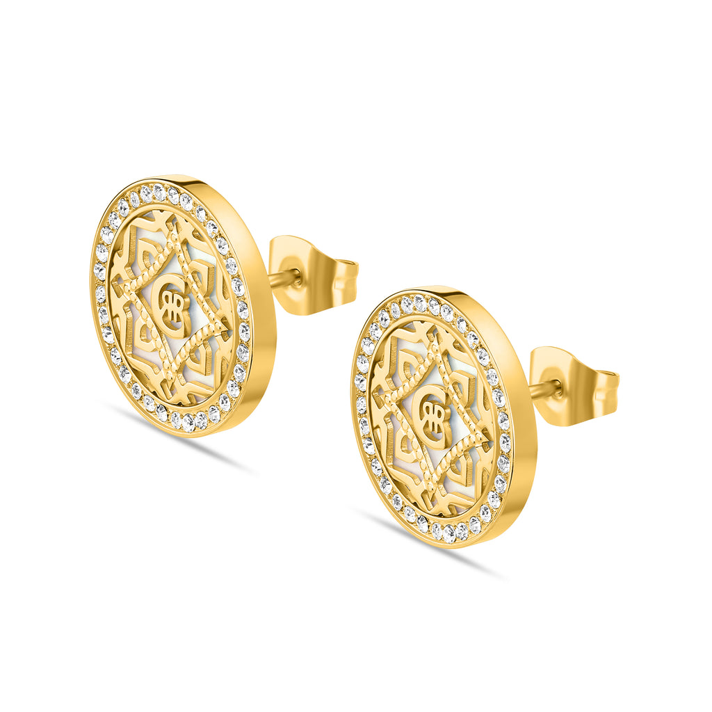 SILVIA GP MOP ROUND EARRING