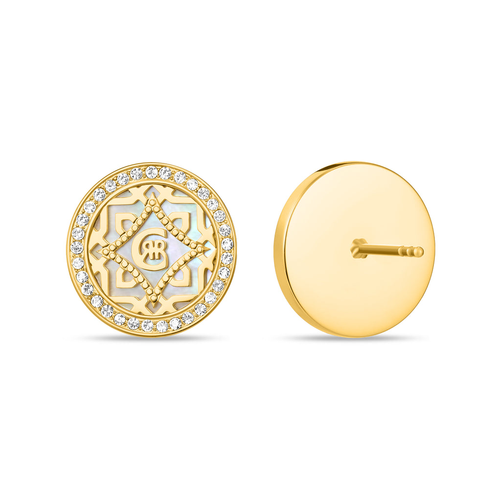 SILVIA GP MOP ROUND EARRING