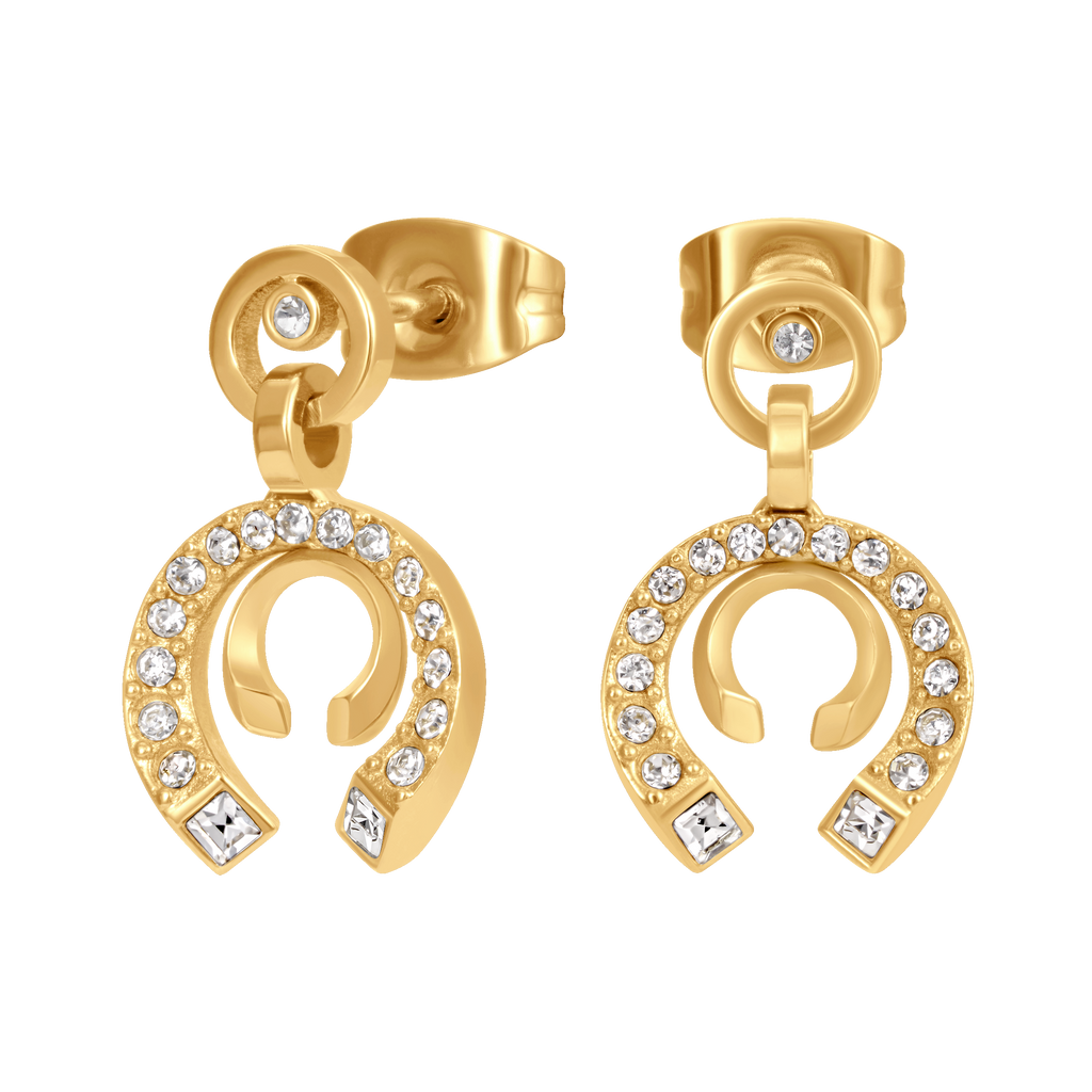Cerruti Amalia Double C Gold Plated Earrings