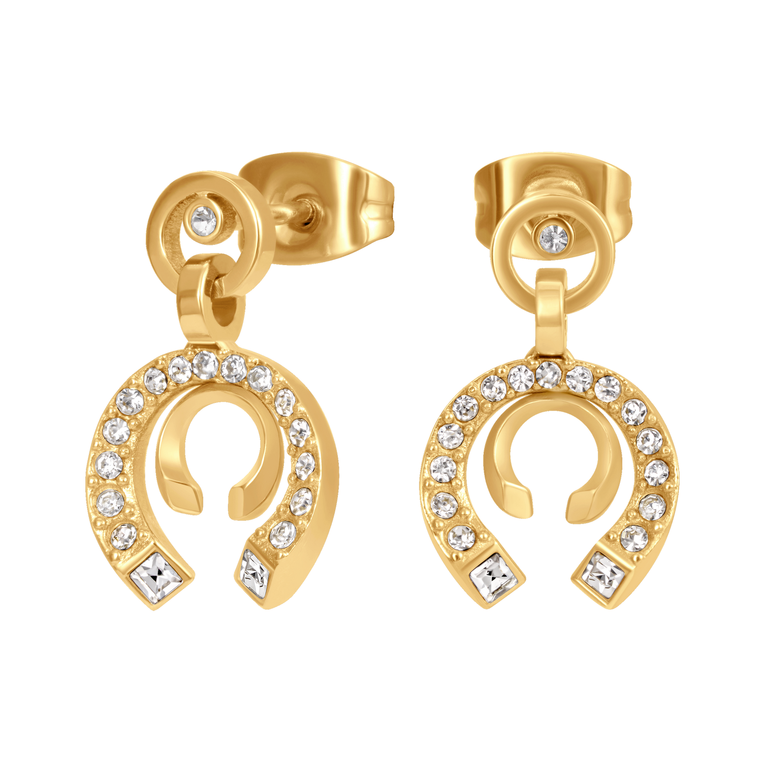 Cerruti Amalia Double C Gold Plated Earrings