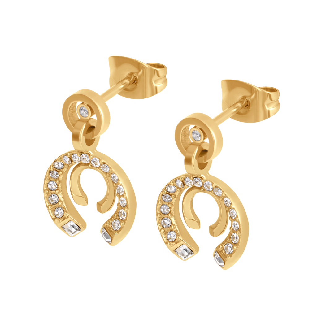 Cerruti Amalia Double C Gold Plated Earrings