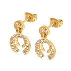 Cerruti Amalia Double C Gold Plated Earrings