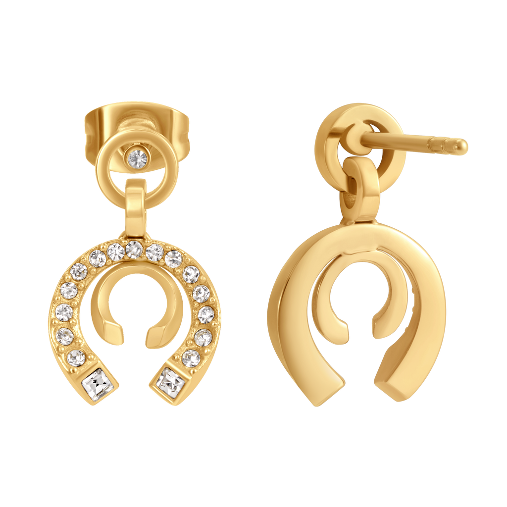 Cerruti Amalia Double C Gold Plated Earrings