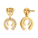 Cerruti Amalia Double C Gold Plated Earrings