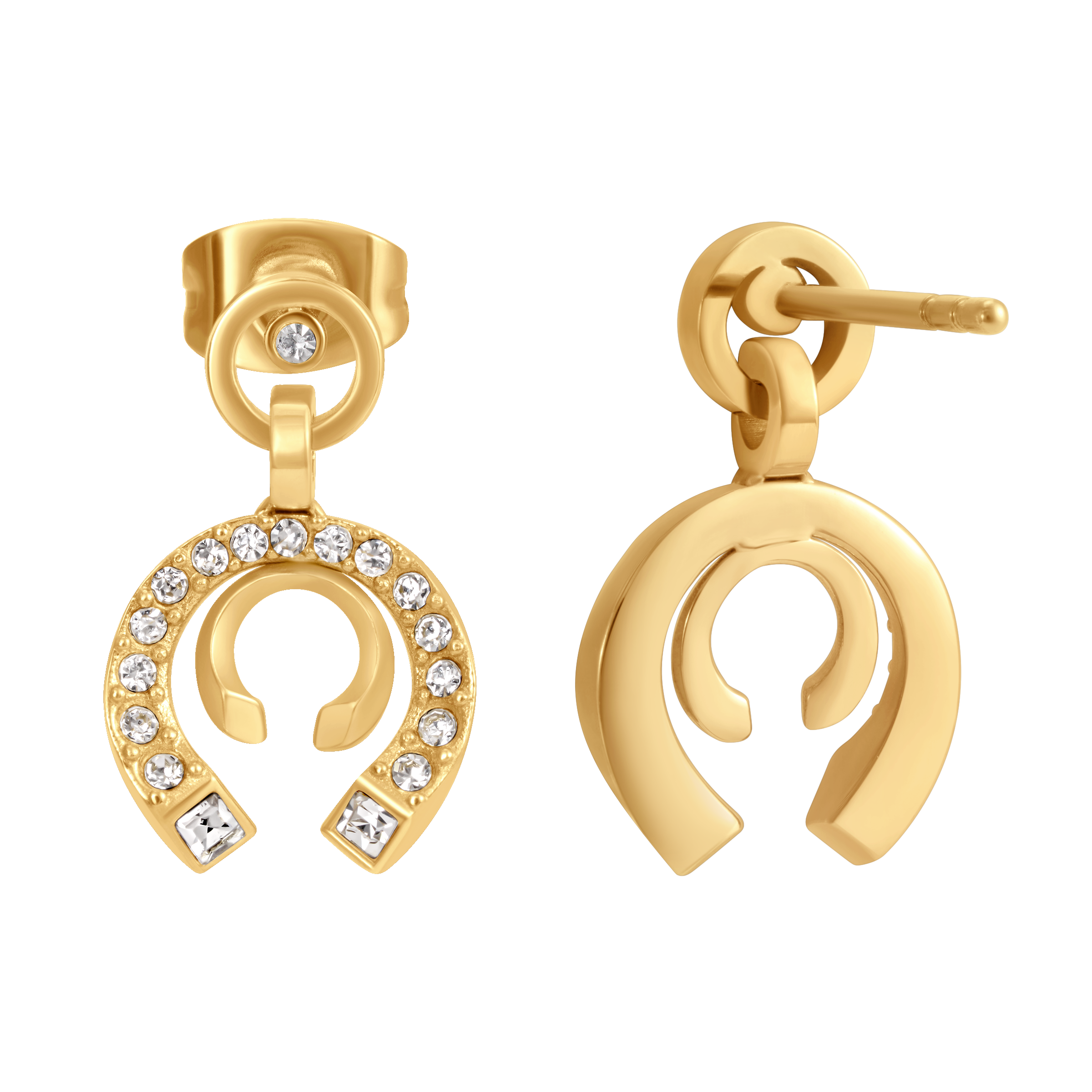 Cerruti Amalia Double C Gold Plated Earrings