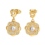 Cerruti Jasmine Flower Motif Earring