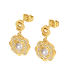 Cerruti Jasmine Flower Motif Earring