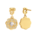 Cerruti Jasmine Flower Motif Earring