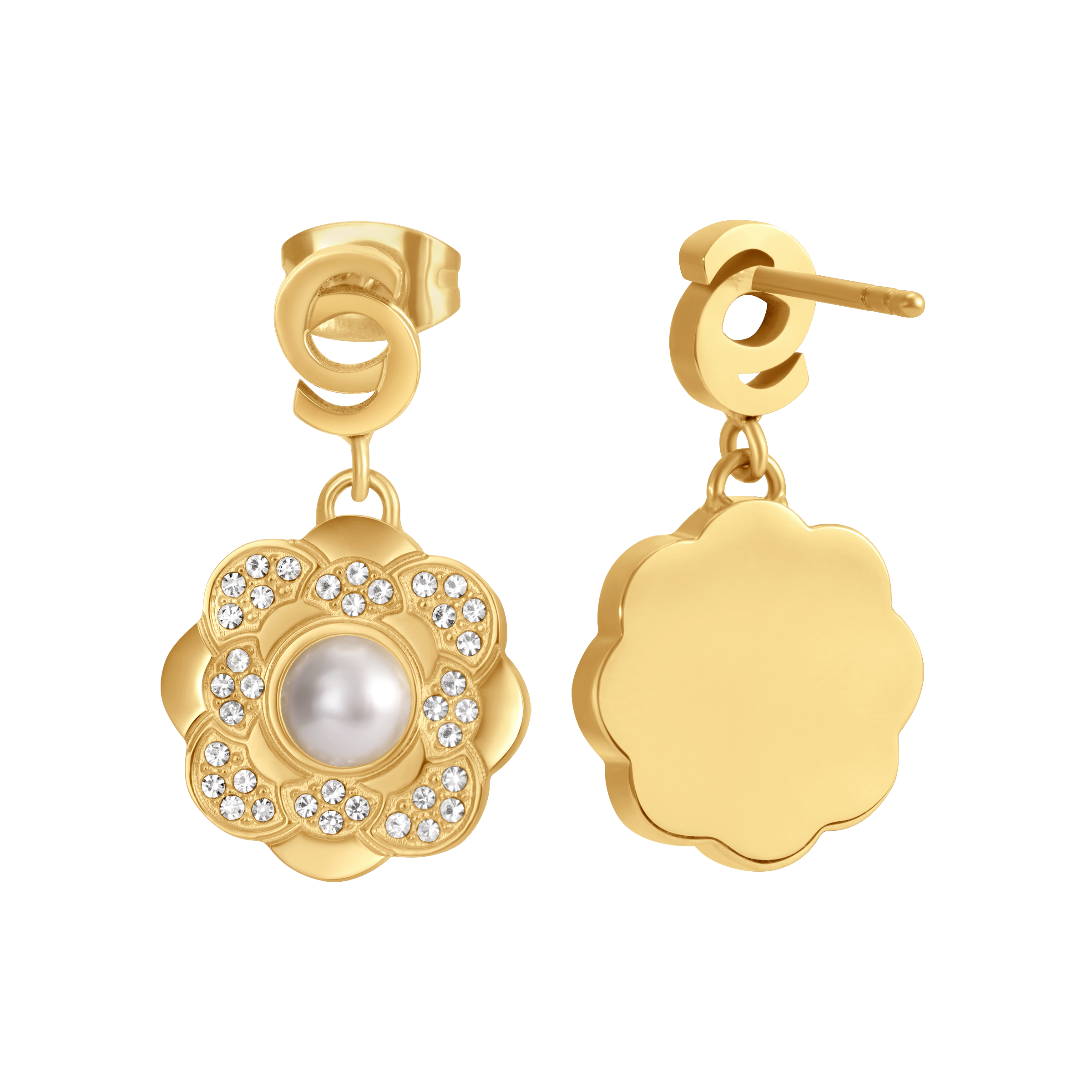 Cerruti Jasmine Flower Motif Earring