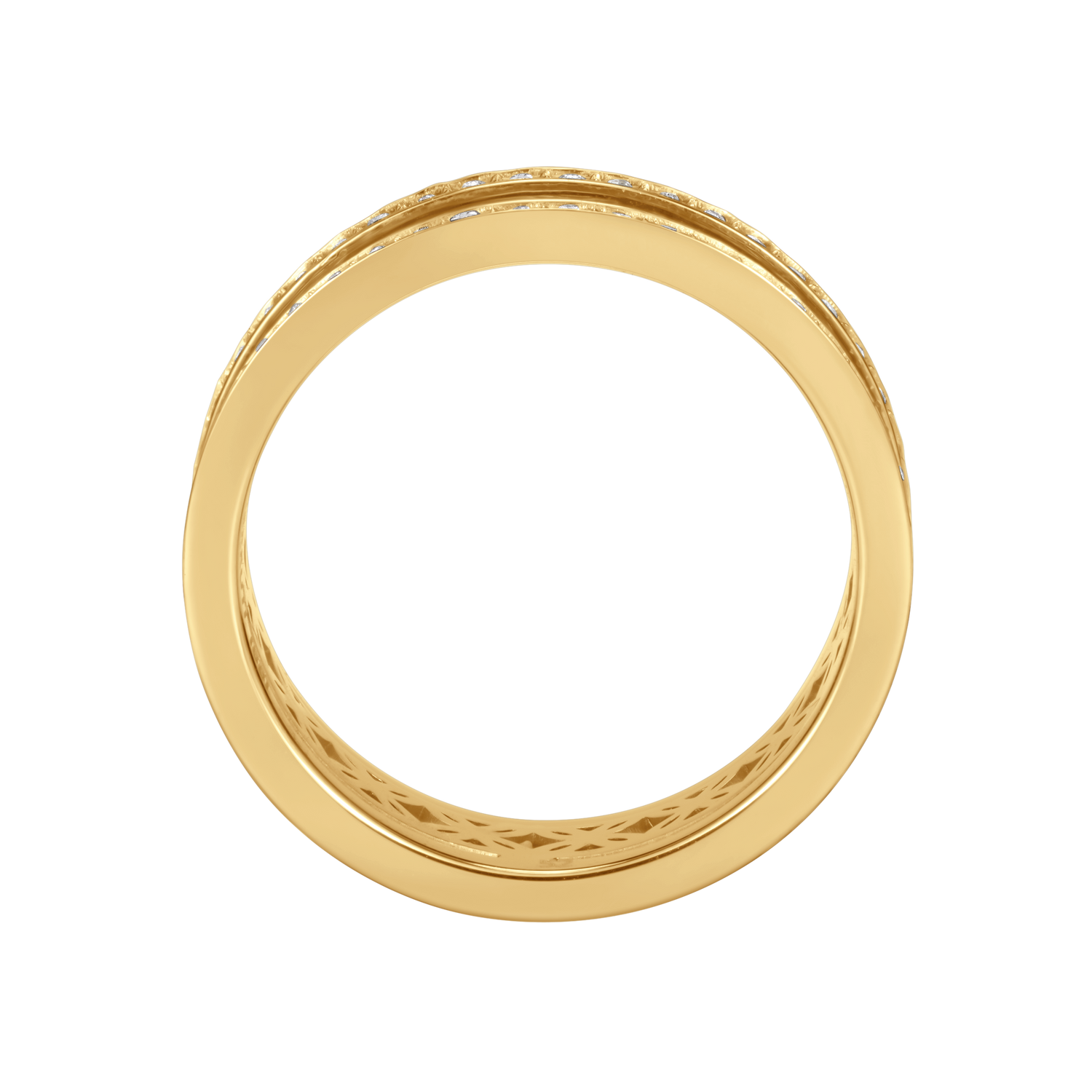Cerruti Elettra Gold Plated Cut-Out Pattern Ring – Size 56 Cerruti Elettra Gold Plated Cut-Out Pattern Ring – Size 56