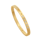 Cerruti Isadora Gold Plated Bangle with Central Cerruti Branding