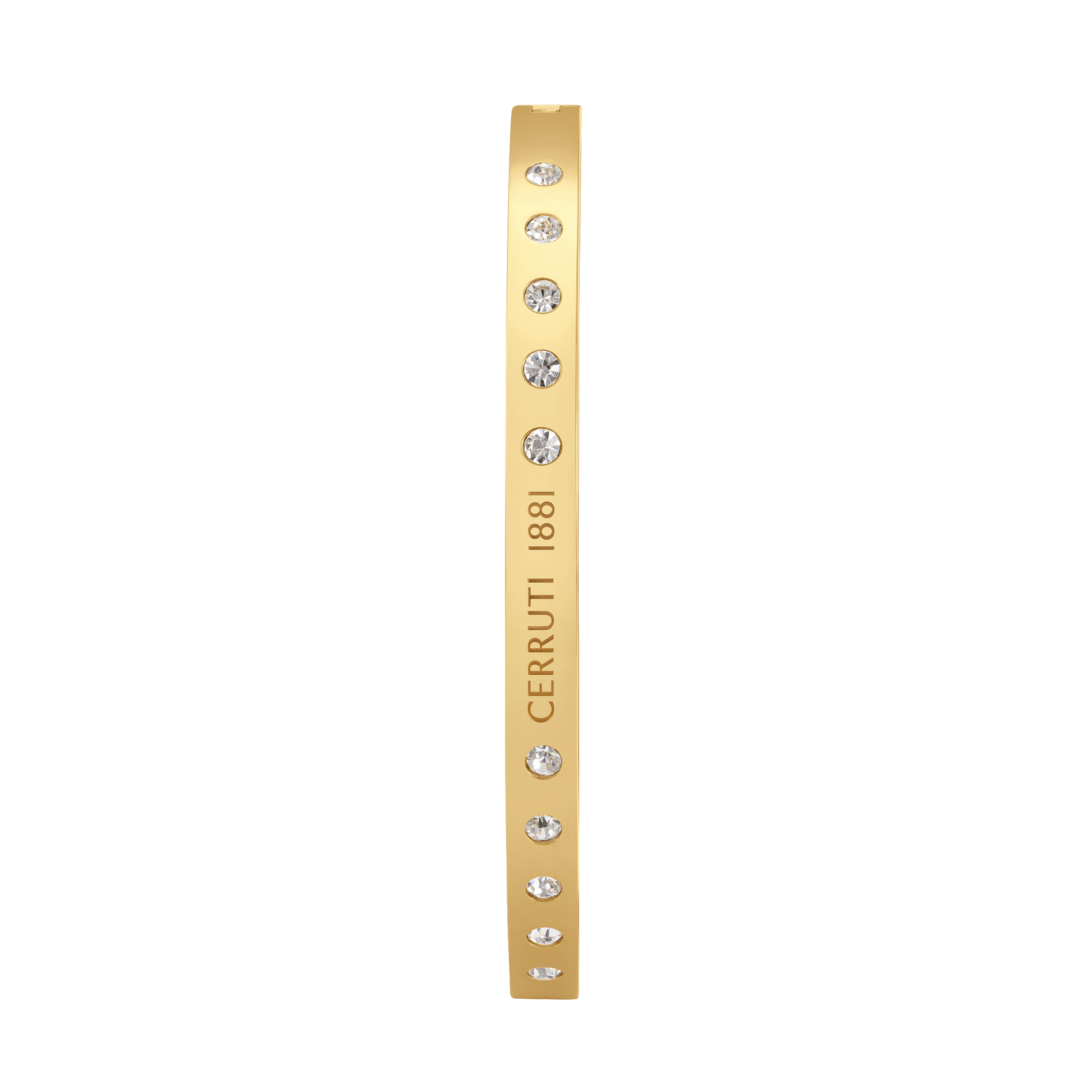 Cerruti Isadora Gold Plated Bangle with Central Cerruti Branding