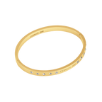 Cerruti Isadora Gold Plated Bangle with Central Cerruti Branding