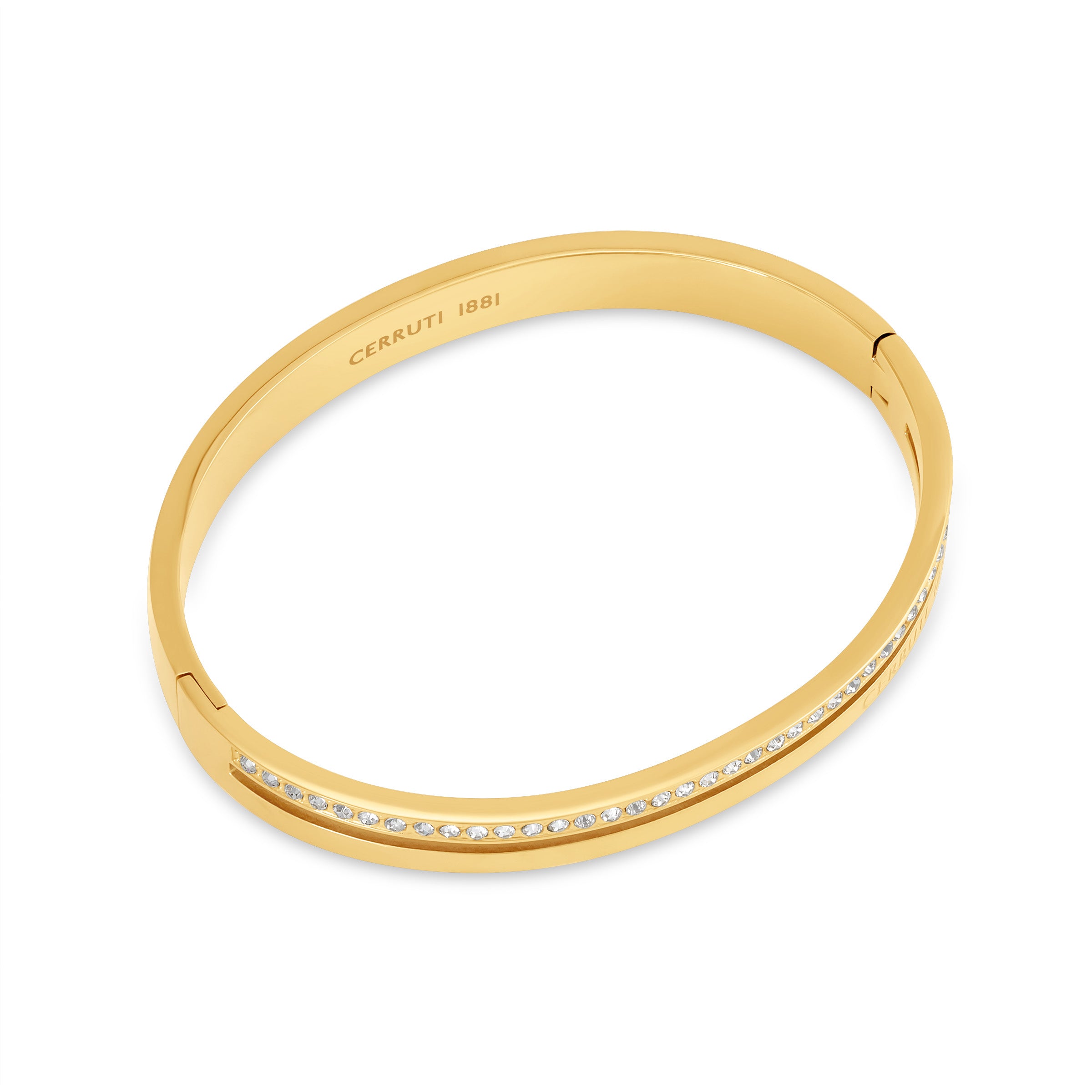 Cerruti Matilde Double Layer Gold Plated Bangle