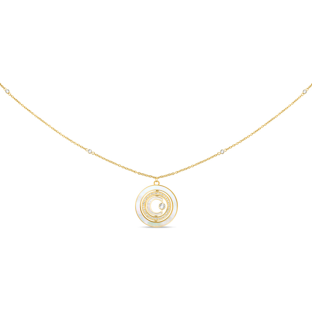 Cerruti 1881 Women MOP Gold MARQUE Necklace