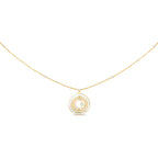 Cerruti 1881 Women MOP Gold MARQUE Necklace