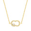 BIANCA GP CRYSTALS WITH CENTER LOGO NECKLACE