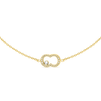 BIANCA GP CRYSTALS WITH CENTER LOGO NECKLACE