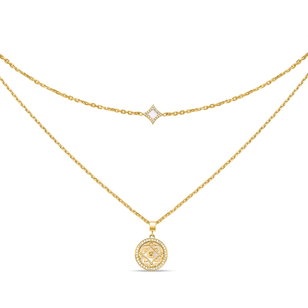 Cerruti 1881 Silvia Dual Charm Necklace