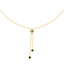 SILVIA Malachite Pendant Gold-Tone Necklace