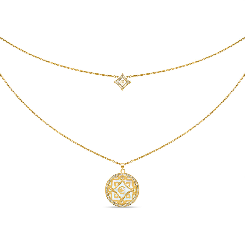 SILVIA Embellished Layered Necklace