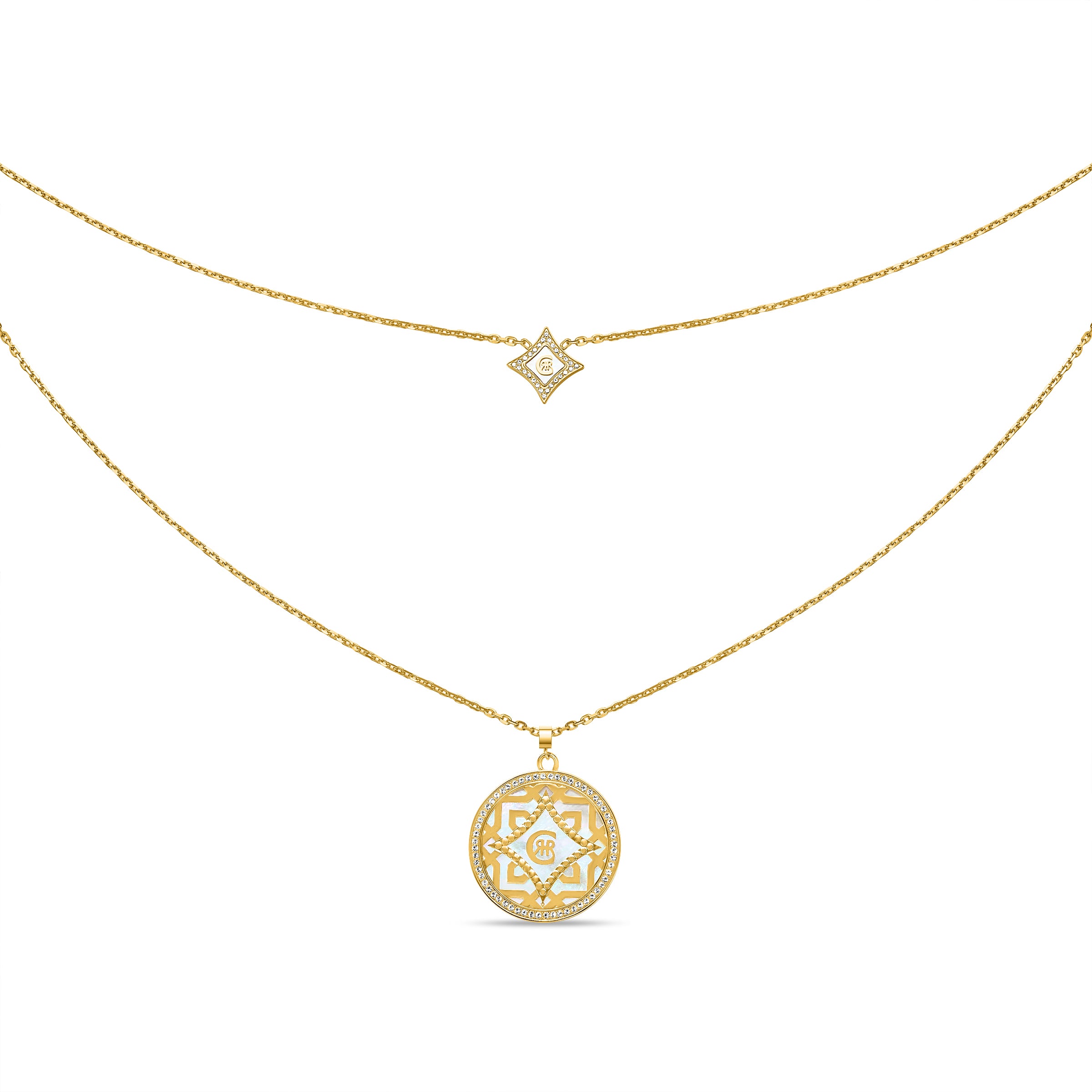 SILVIA Embellished Layered Necklace