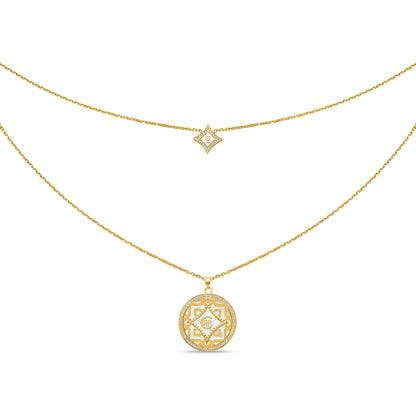 SILVIA Embellished Layered Necklace