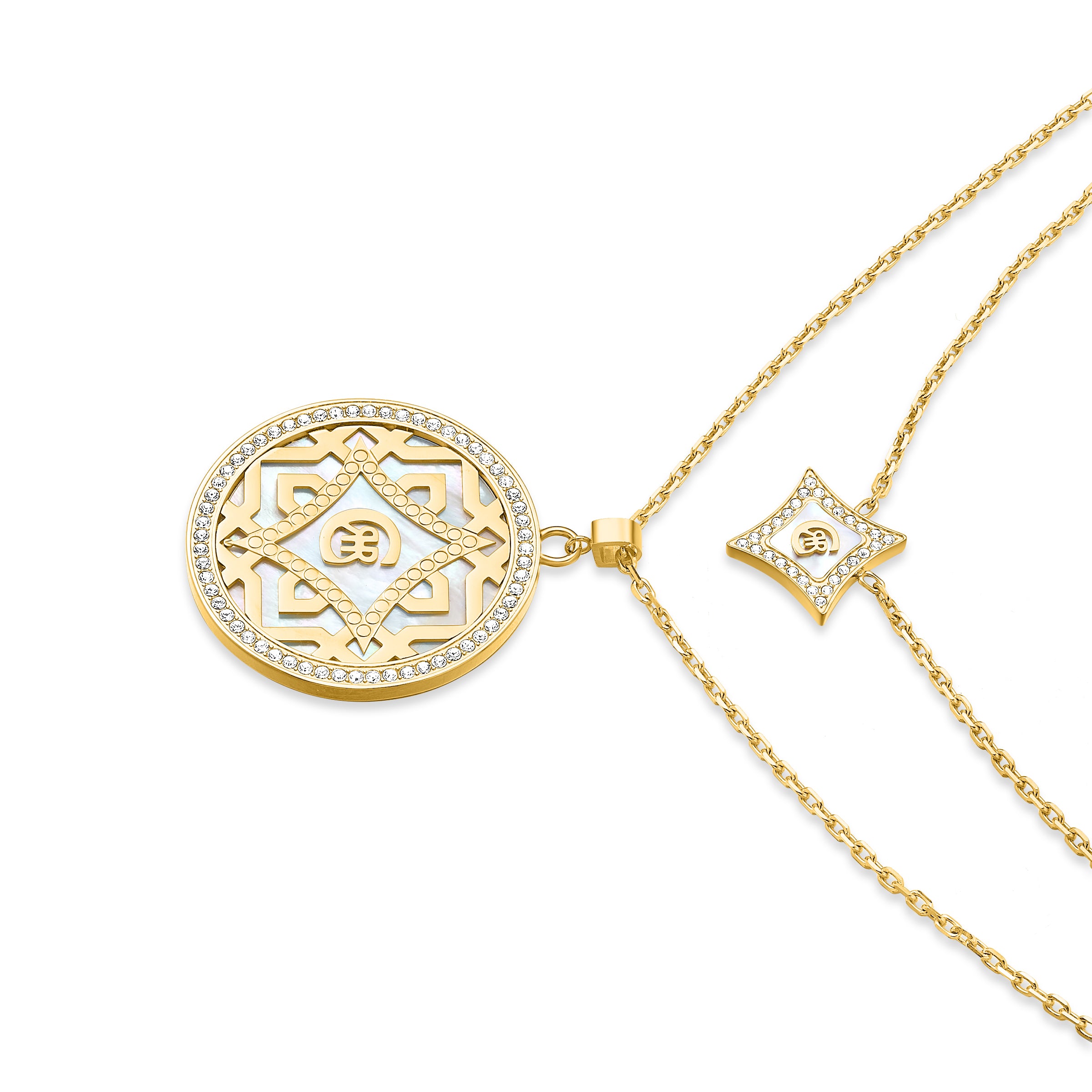 SILVIA Embellished Layered Necklace
