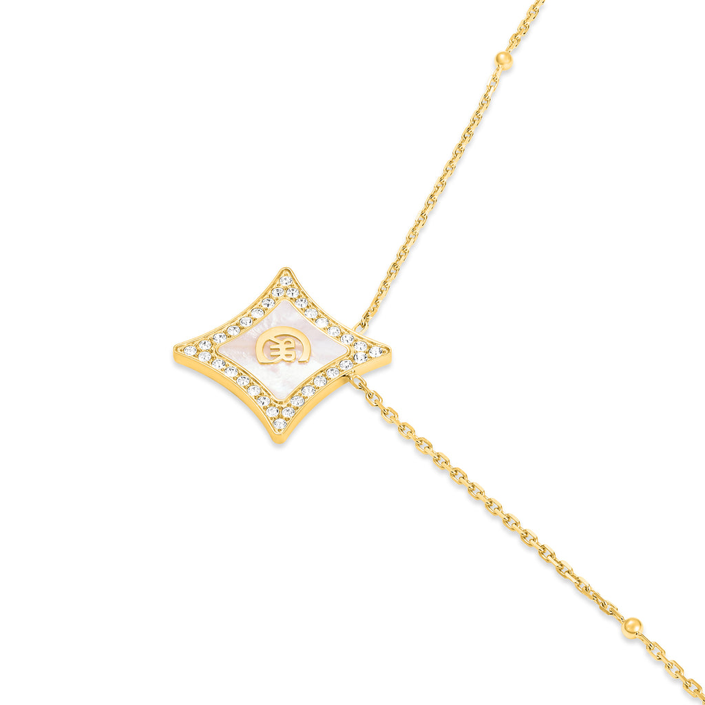SILVIA Embellished Pendant Necklace